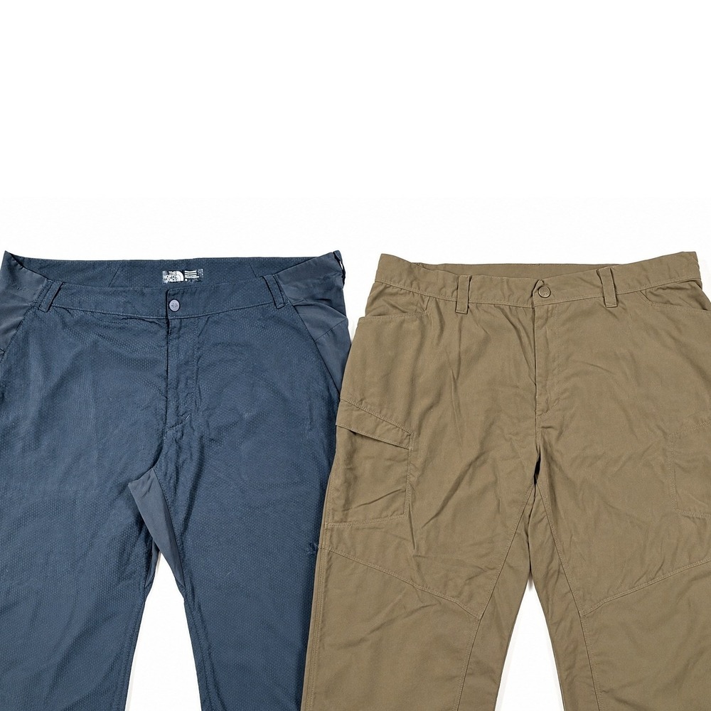 The North Face Mens Hiking Pants Bundle Dark Gray/Tan Nylon Trail Size 40